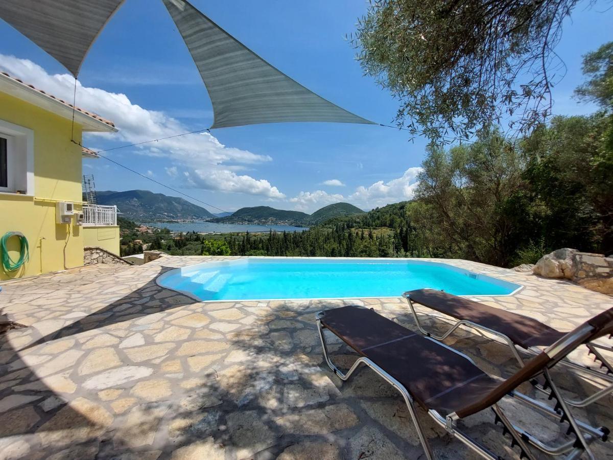 Villa Sunrise With Stunning Views And Private Pool Katokhórion Exterior foto